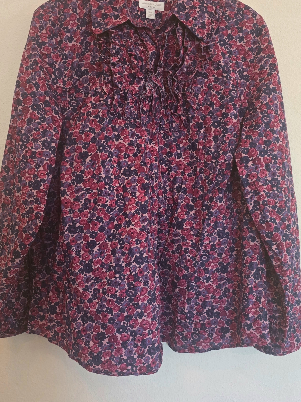 Charter Club Purple Floral Women's Skirt